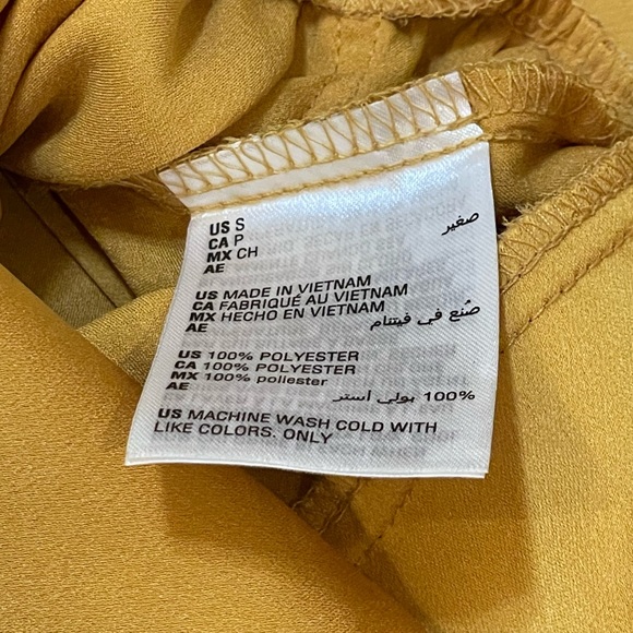 Bar III Tie-Waist Wrap Blouse Small - Picture 9 of 15